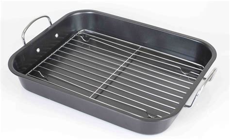 roasting pan on stove